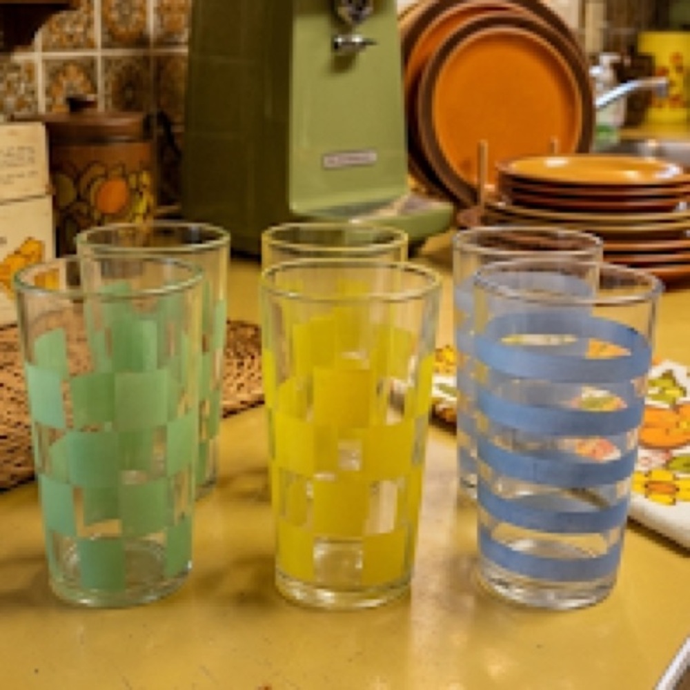 Vintage-MCM-Tumbler Glass Set-IMG Indonesian